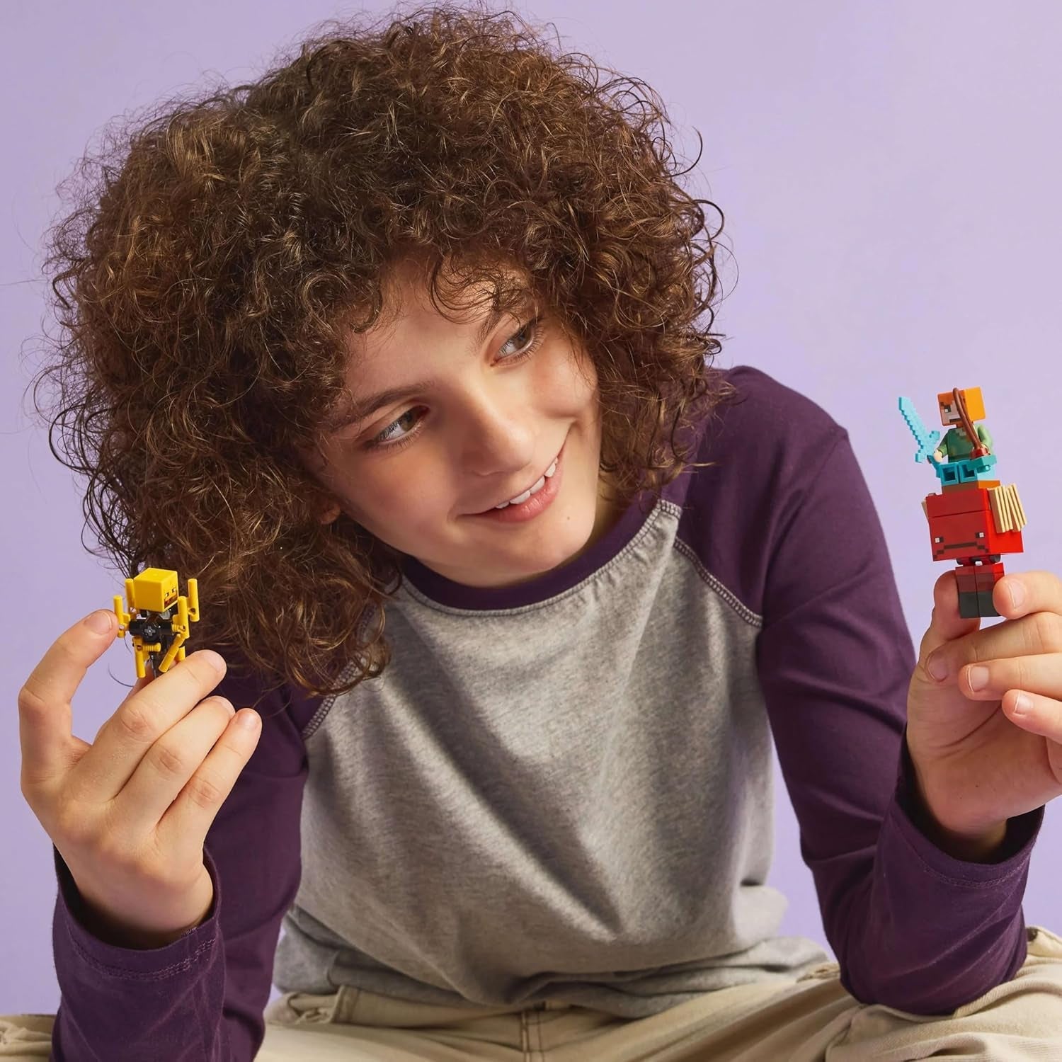 LEGO Minecraft Duello di lava nelle profondità, Giocattolo per fan dei videogiochi, Fortezza con minifigure tra cui Alex, Scheletro Wither, Lohe e Strider, Regalo per ragazze e ragazzi di 6 anni 21266 Set da costruzione Beuche den LEGO-Store
