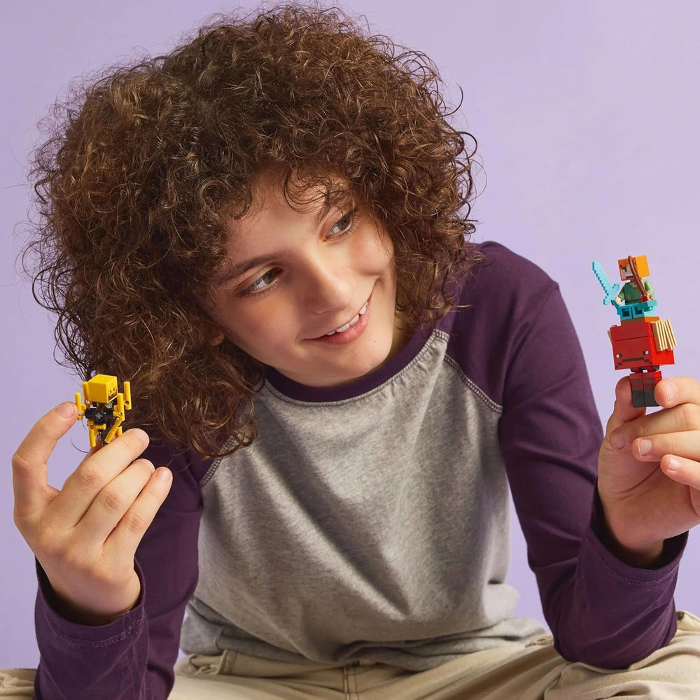 LEGO Minecraft Duello di lava nelle profondità, Giocattolo per fan dei videogiochi, Fortezza con minifigure tra cui Alex, Scheletro Wither, Lohe e Strider, Regalo per ragazze e ragazzi di 6 anni 21266 Set da costruzione Beuche den LEGO-Store