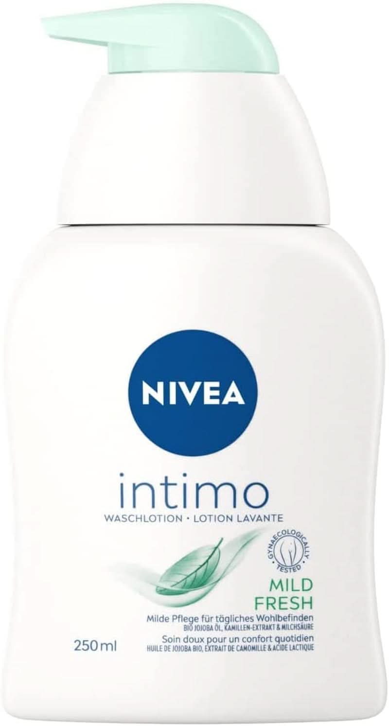 NIVEA, Lozione detergente intima con acido lattico, estratto di camomilla e olio di jojoba biologico, 250 ml Bagno e doccia Naty Shop