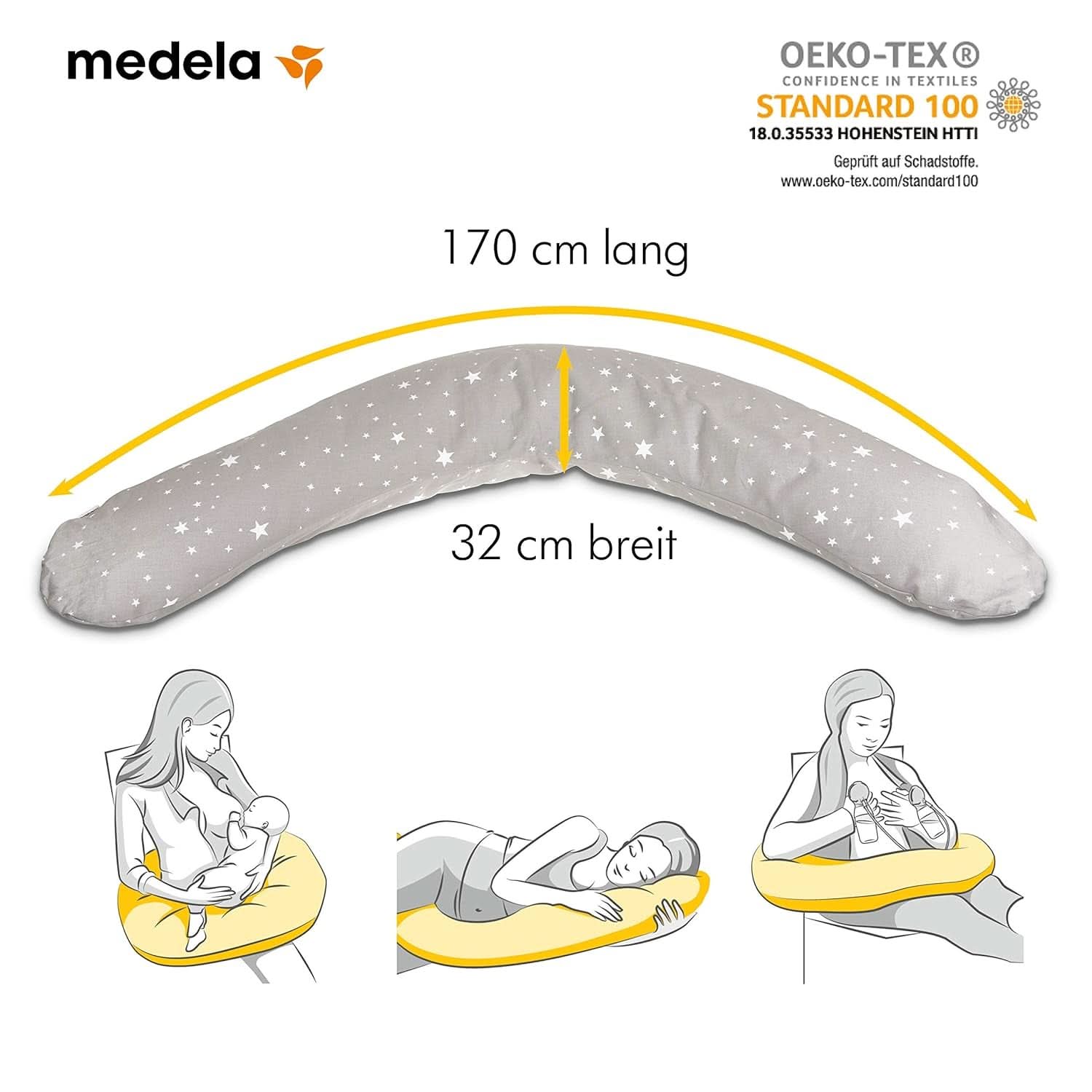 Medela Cuscino Gravidanza e Allattamento - Imbottito con Microsfere Eps Accessori Alimentazione e Allattamento Bebe Naty Shop