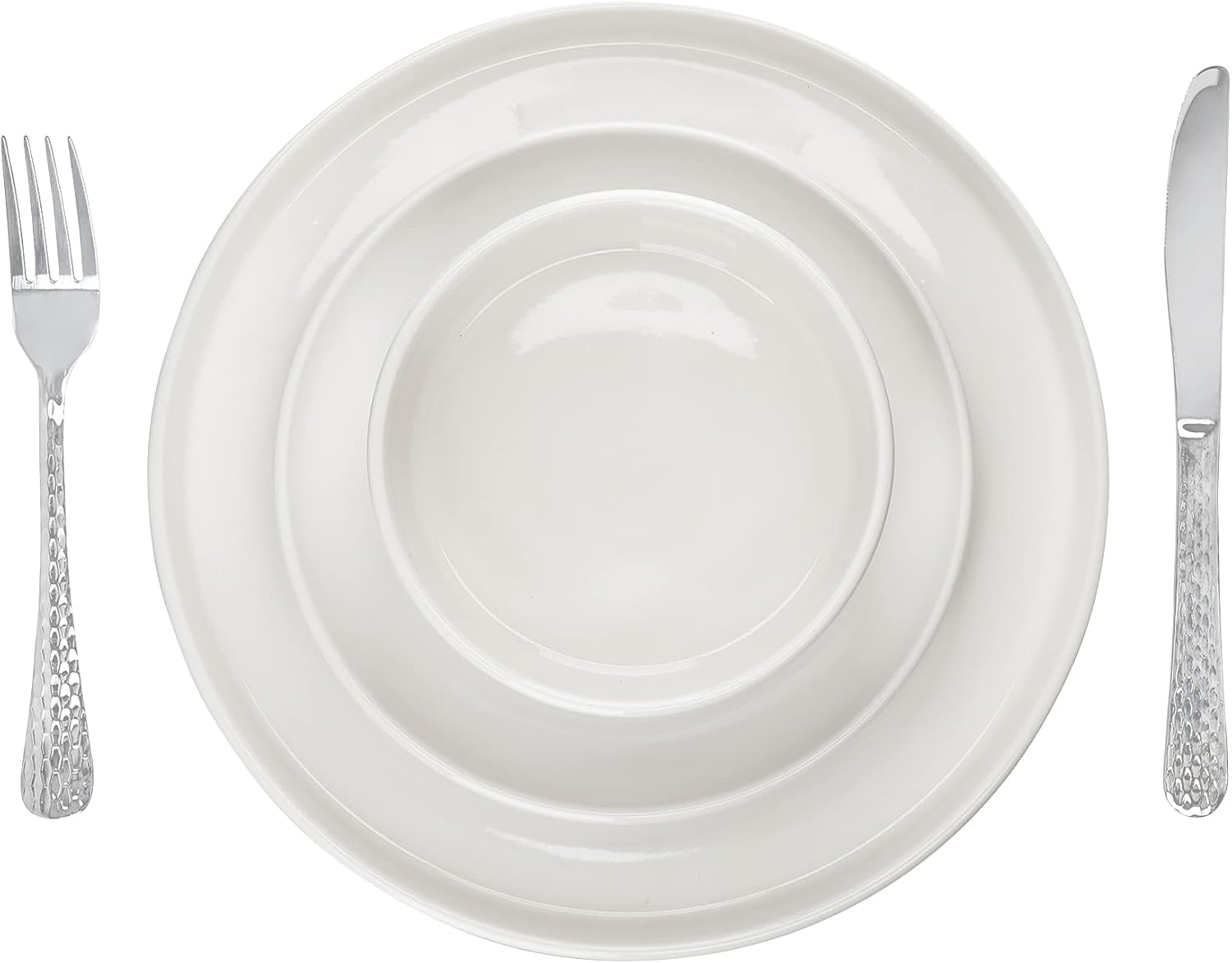 Mikasa Camberlie Essgeschirr Set, Weißes Porzellan Im Scandi Style, Teller Und Schüsseln, 12Er Set Seturi vesela masa Naty Shop