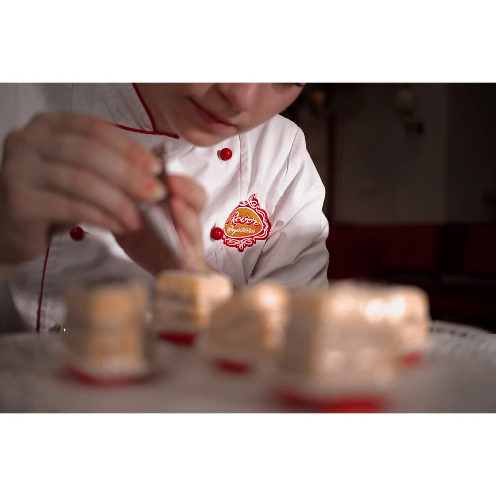 Reber Autentiche Sfere di Mozart Edizione Natalizia Praline di Cioccolato Fondente Torrone di Marzapane Confezione Regalo di Natale Ideale da 12