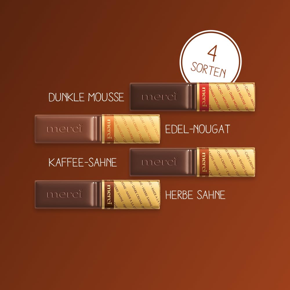 Finest Selection varietà di cioccolato fondente – 6 x 250g – Specialità di raffinato cioccolato fondente – Praline ripiene e vuote