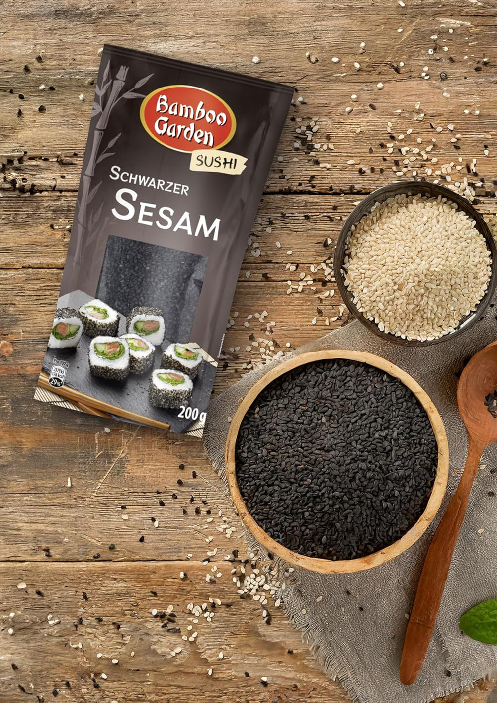 Bamboo Garden Sesam nero, 200 g (Verpackungsdesign kann abweichen)