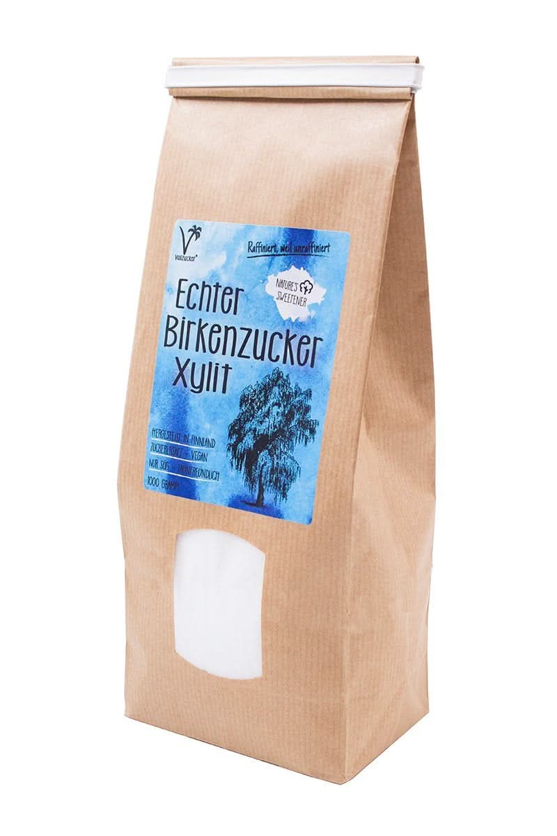 Vero zucchero di betulla (Xilitolo) dalla Finlandia, 1 Kg Dolcificanti Naty Shop