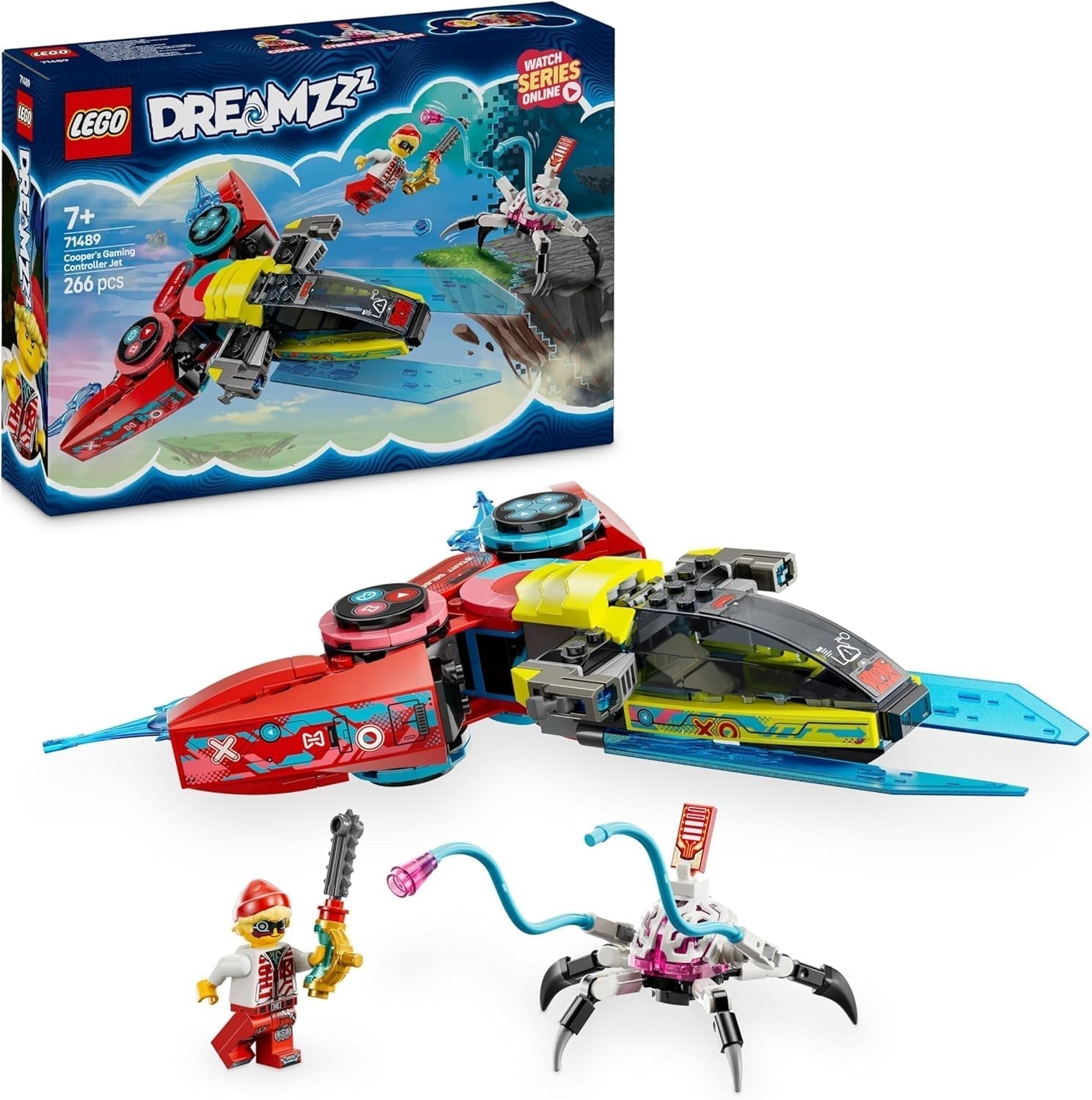 LEGO Dreamzzz Coopers Controller per videogiochi volante Fantastico giocattolo 2 in 1 Minifigure di ragno Set di videogiochi Regalo per ragazze e ragazzi 7 anni 71489 Set da costruzione Besuche den LEGO-Store Titolo predefinito