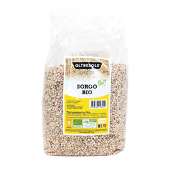 Sorgo bianco biologico, 1 kg, sgusciato, granella cruda, da coltivazione biologica in Italia, confezione ideale per la famiglia