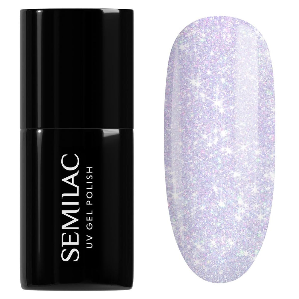Smalto UV Semilac Hybrid 240 Icy Waterfall 7ml, collezione Seaqueen