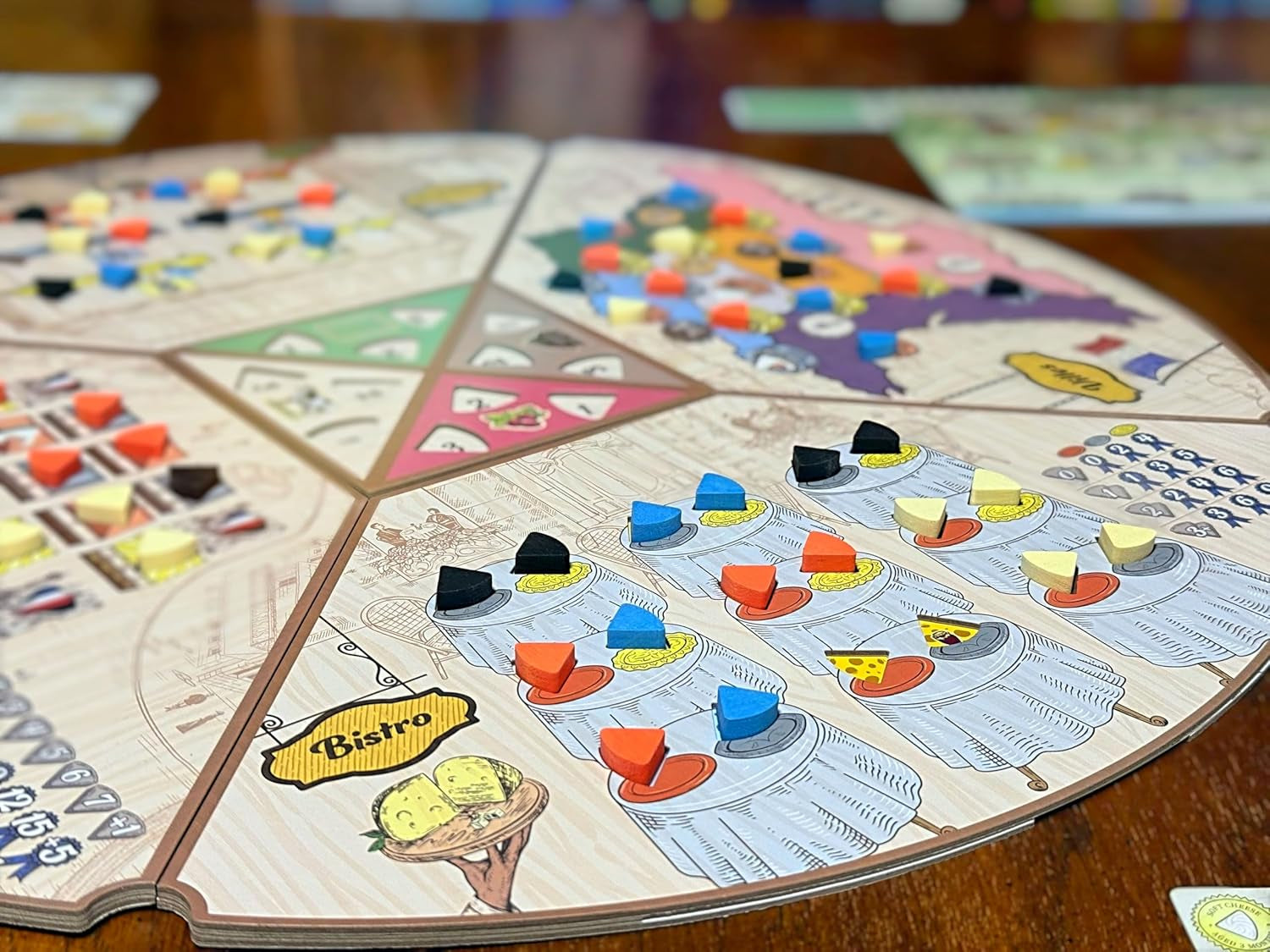 Asmodee - Cheese - Road to Infamy - Gioco da tavolo strategico - Posizionamento lavoratori - Master Cheese - Età 14+ - Da 1 a 4 giocatori - 40 Minuti - Versione francese