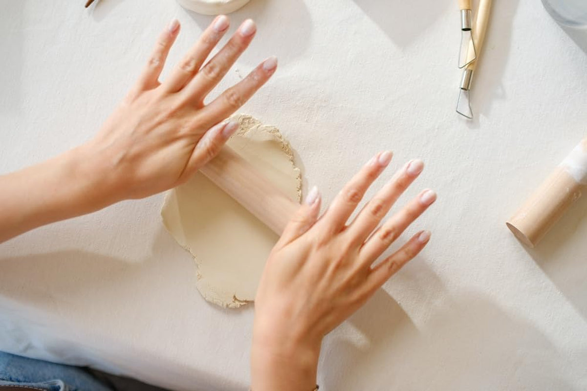 Jovi - Holzwalze, ideales Modellierwerkzeug für luftgetrockneten Ton, 1 Stück (27RP)