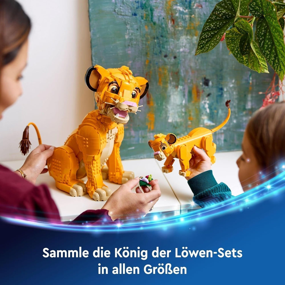LEGO Ç€ Disney Simba, il cucciolo del re leone, giocattolo da costruzione per bambini, playset fantasy con la figura del leone, fantastica idea regalo per ragazze e ragazzi dai 6 anni, giocattolo per bambini 43243 Set da costruzione Beuche den LEGO-Store