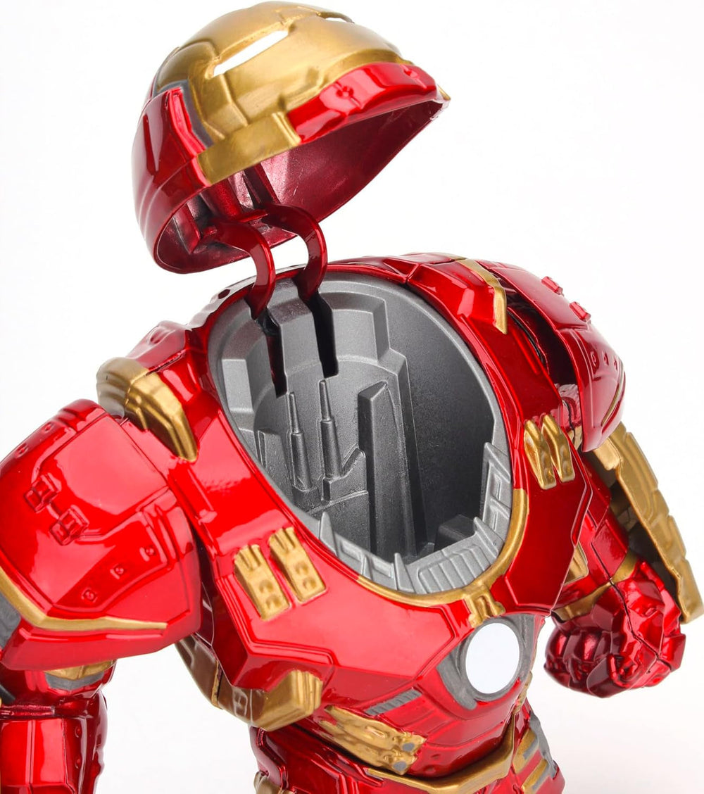 Jada Toys Marvel Figure Hulkbuster e Ironman, Casco aperto e chiuso, Personaggi da collezione, Set, Pressofuso, Rosso, Misura: 6 pollici Hulkbuster e 2 pollici Ironman Action Figure Naty Shop