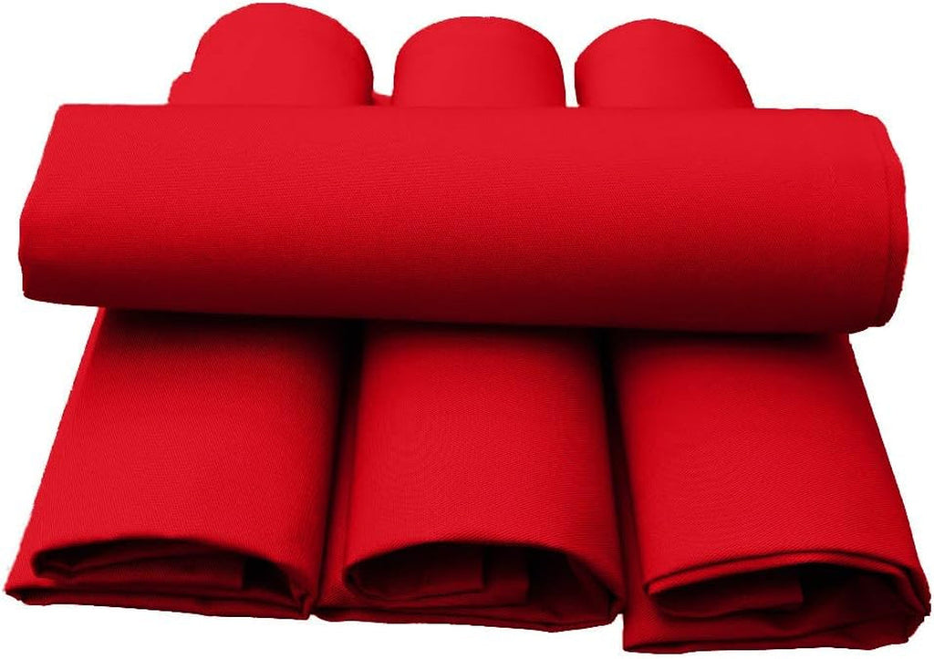 Lemos Home Șervețel de masă din țesătură de înaltă calitate 4 bucăți 100% bumbac Colecție Concept, culoare și dimensiune selectabile (Set de 4 șervețele din țesătură - 45X45Cm, roșu)