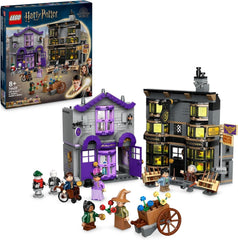 LEGO Harry Potter Ollivanders e i costumi di Madam Malkin, Terre di Diagon Alley, Set da gioco per bambini, Giocattoli magici, Regali fantasy per ragazze, ragazzi e fan a partire da 8 anni 76439 Set da costruzione Besuche den LEGO-Store Titolo predefinito
