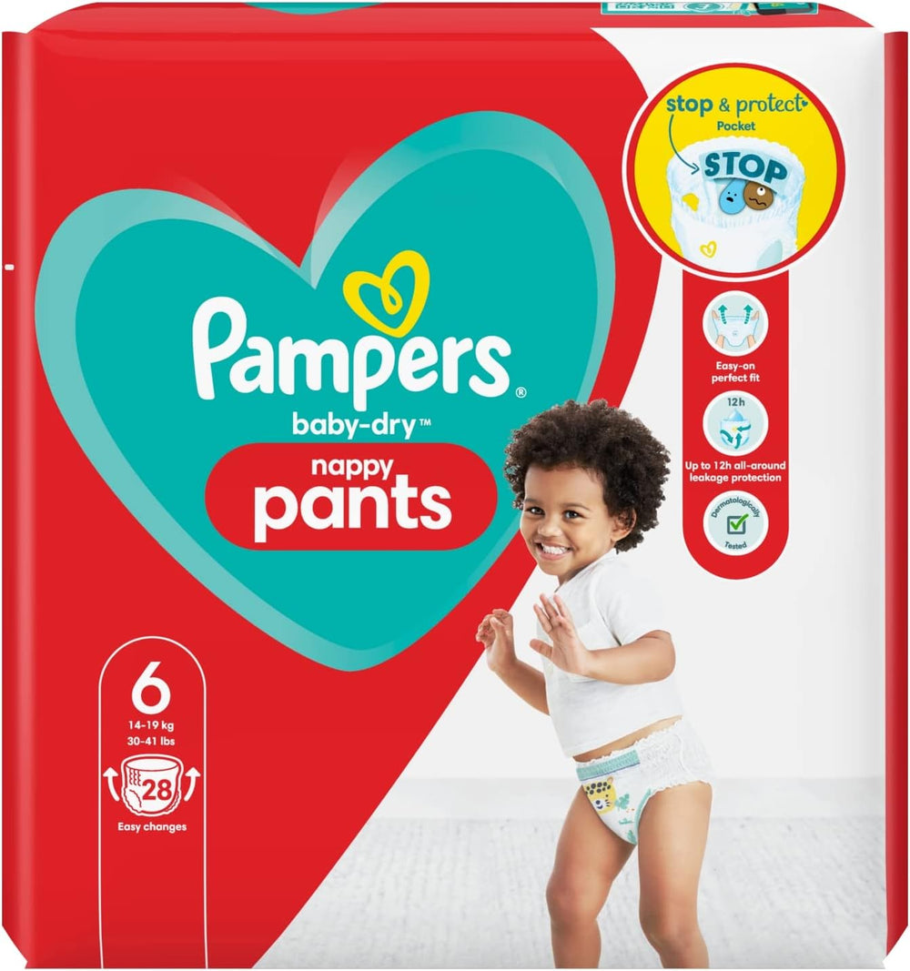 Pannolini Pampers Baby-Dry, taglia 8, 43 pannolini, da 19 kg, confezione Jumbo+