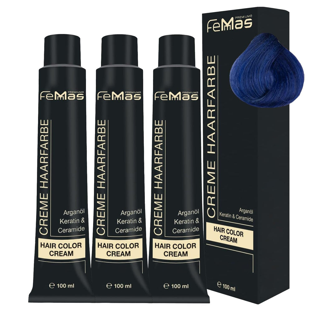 FemMas Hair Colour Pure & Mix Red I Cremă profesională cu ulei de argan, keratină și ceramide I Ca o vopsea de păr permanentă sau nuanță pentru rezultate radiante, de lungă durată I 100 ml