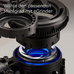 Espressor automat Siemens EQ900, ecran TFT color mare, 2 recipiente pentru boabe, 36 de băuturi calde și reci, cafea rece, super silențios, funcție pentru două cești, control prin aplicație, oțel inoxidabil, TQ907D03