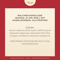 Venchi, Brutto&Buono, Tavoletta di Cioccolato al Latte "Nocciola della Foresta Piemontese" Artigianale a Forma di Abete, 200g, Senza Glutine, Collezione Natalizia in Edizione Limitata, Idea Regalo