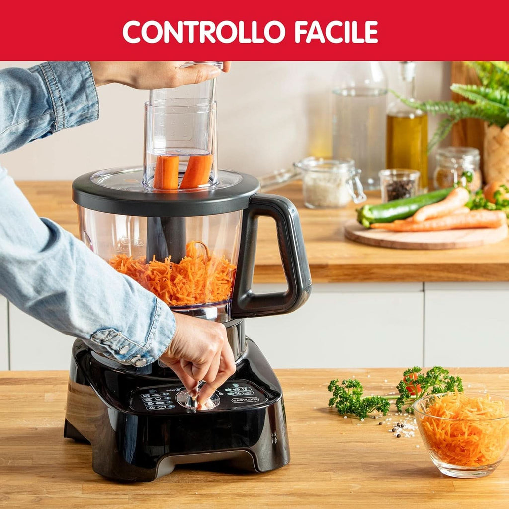 Robot Multifonction, 8 Accessoires, 6 Vitesses, Doubleforce, FP821811 Multifunktionale Küchenmaschine, Kunststoff, Schwarz Mama si Copilul Naty Shop