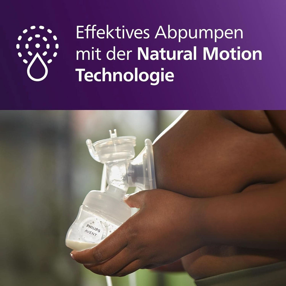 Elektronische Philips Avent Einzelmilchpumpe Premium - Mit Natural Motion Technologie, Wiederaufladbarem Akku, Timer-Anzeige (Modell SCF396/31) Accessori Alimentazione e Allattamento Bebe Naty Shop