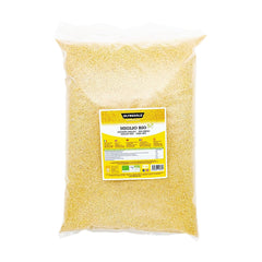 Miglio biologico 1 kg, cereali biologici ricchi di fibre e minerali, chicchi di miglio giallo da consumo, confezione ideale per la famiglia
