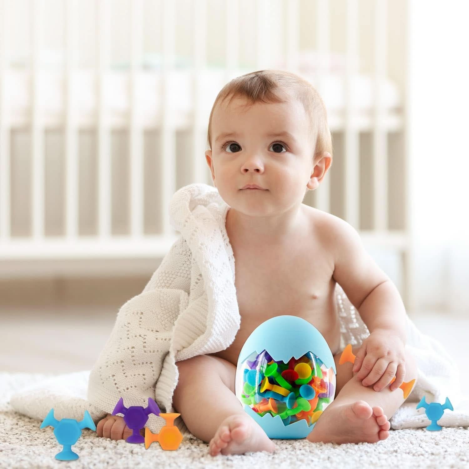 Confezione da 48 giocattoli a ventosa, giocattoli da bagno Montessori Mamma e Bambino Naty Shop