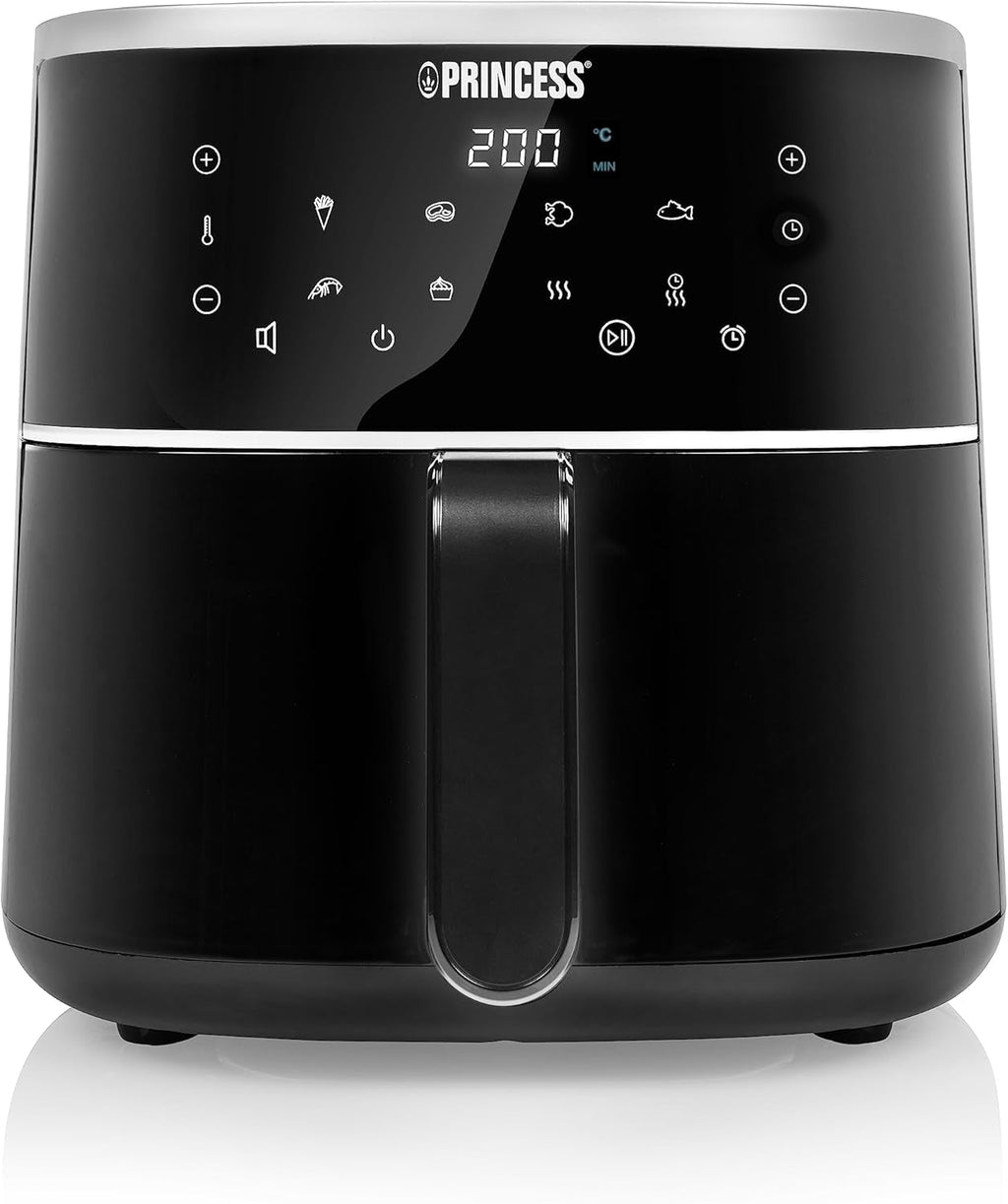 Princess Digital Hot Air Fryer - Capacitate variabilă a vasului - 8 litri maxim - 6 programe presetate Electrocasnice Naty Shop 4 litri