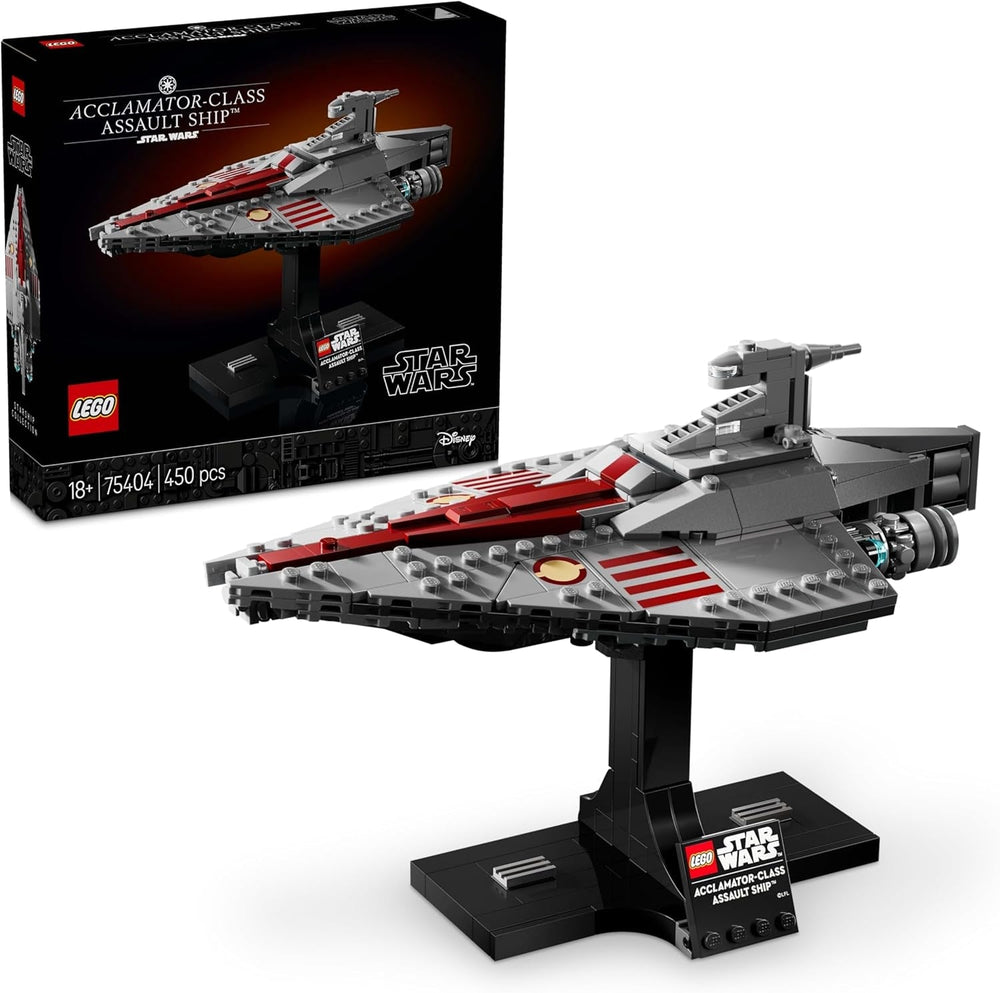 LEGO Star Wars 75404 Nave d'assalto di classe Acclamator dell'Attacco dei Cloni - Astronave da collezionare, costruire ed esporre - Set di costruzione Fantasy - Regalo per adulti e fan adolescenti Set di costruzione Besuche den LEGO-Store Titolo predefinito