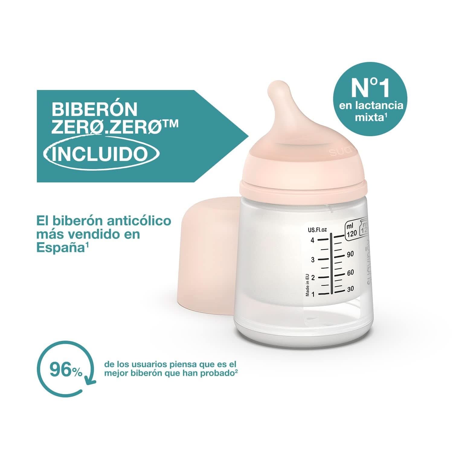 Suavinex, Tiralatte materno, 120 ml, con flusso regolabile Accessori Alimentazione e Allattamento Bebe Naty Shop