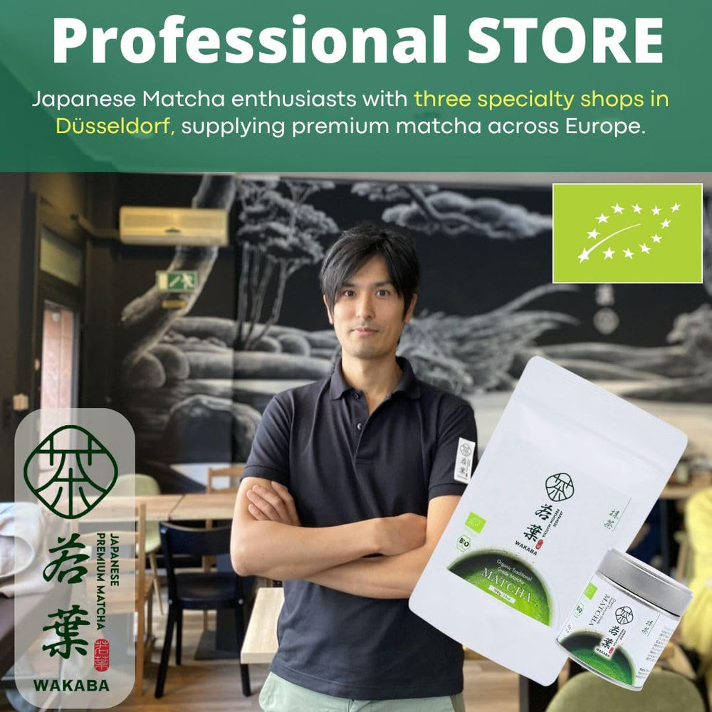 WAKABA Ceai organic Kabuse Sencha 100 g – Ceai verde organic japonez autentic Saegidori și Okumidori din prima recoltă din Kagoshima Kirishima City (DE-ÖKO-013)