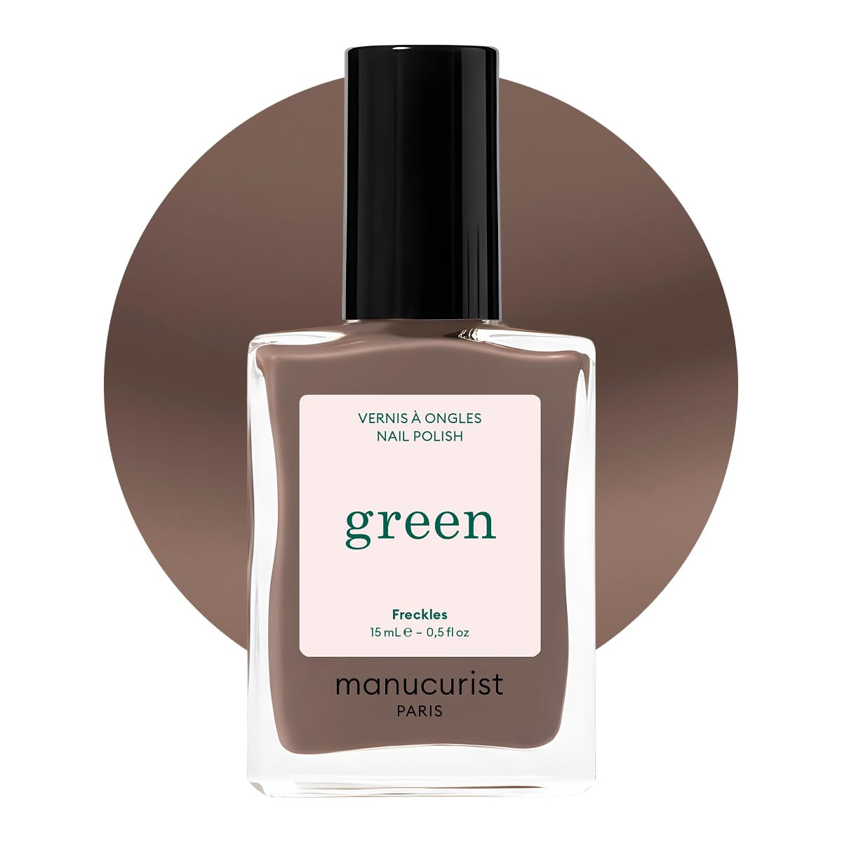 Manucurist Green - Oja Rosy Beige Shell Beige - Oja cu Uscare Rapidă - DIY Nails - Vegană 12-Free - Pe Bază de Plante - Oja - Fabricată în Franța