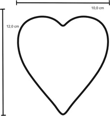Formă originală Kaiser pentru fursecuri din turtă dulce, formă de inimă, 12 x 10 x 2,5 cm, formă pentru fursecuri de Crăciun, oțel inoxidabil, tăiere ușoară și precisă, manevrare sigură și confortabilă