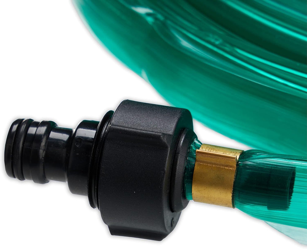 Furtun de irigații Relaxdays, lungime 5 m, udare uniformă a straturilor de grădină, plat, gata de conectare, furtun de aspersoare, verde