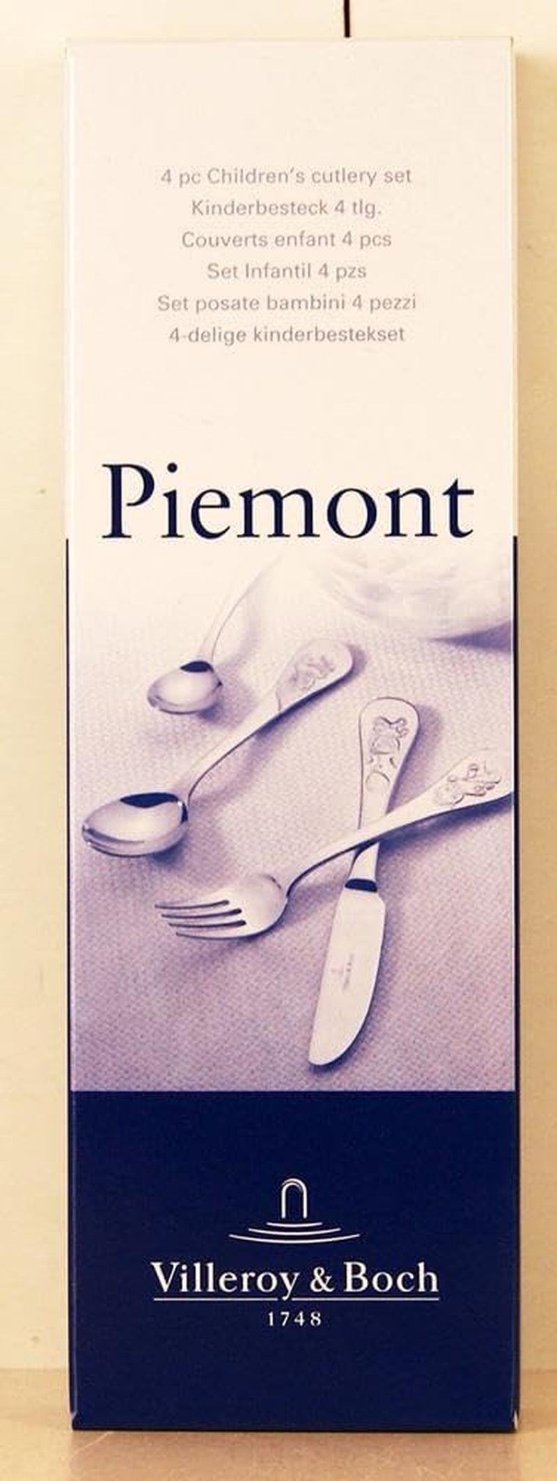 Villeroy And Boch Set posate per bambini Teddy 4 pezzi, acciaio inox 18/10 Cucina Naty Shop