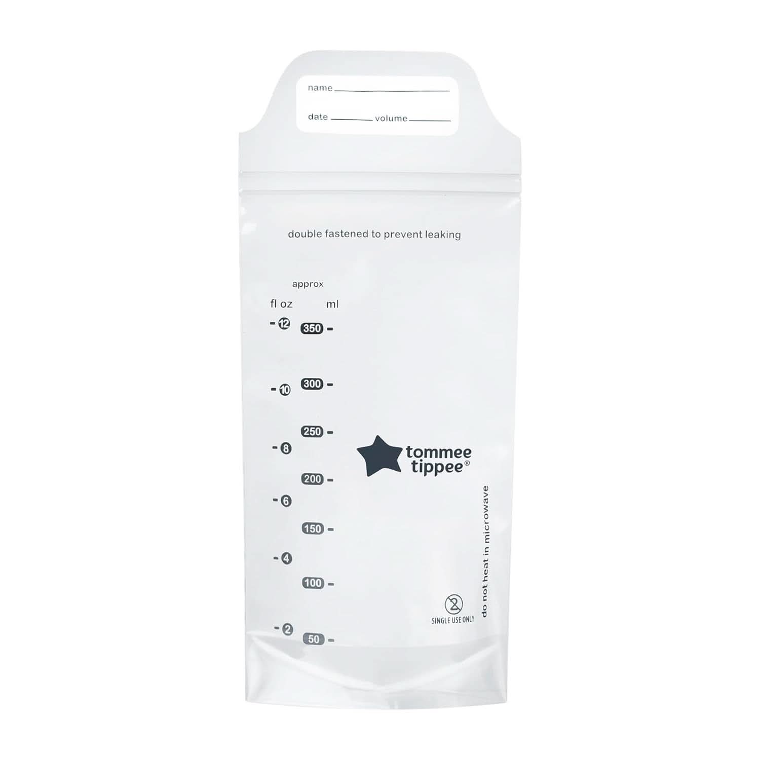 Tommee Tippee Closer to Nature Sacchetti per la conservazione del latte materno, presterilizzati, 350 ml Accessori Alimentazione e Allattamento Bebe Naty Shop
