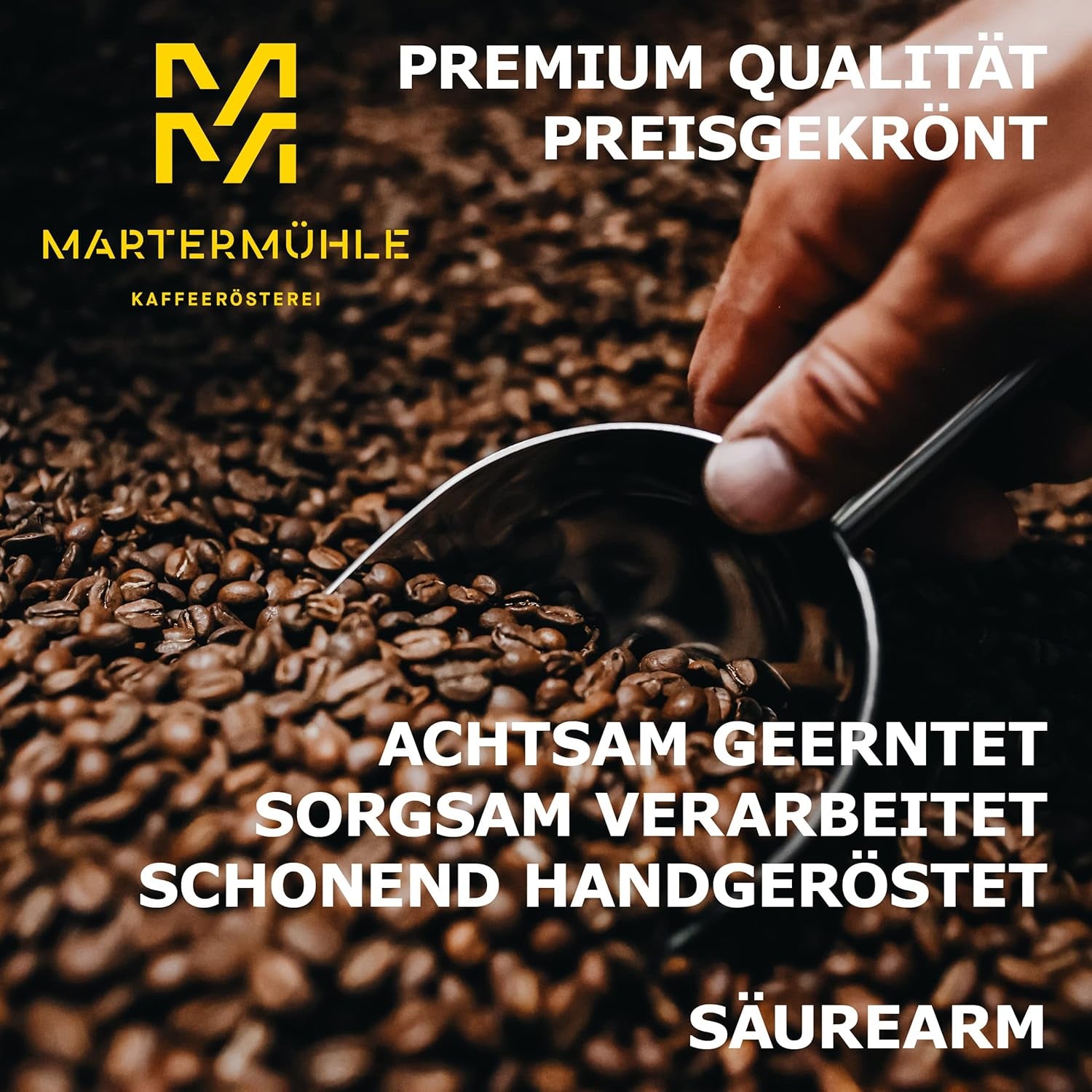 Martermühle Mexiko Bio Espressobohnen entkoffeiniert 1kg mittelkräftig I Arabica I Aromen: Nougat, Zartbitterschokolade I Ganze Bio Espresso-Bohnen schonend geröstet, säurearm