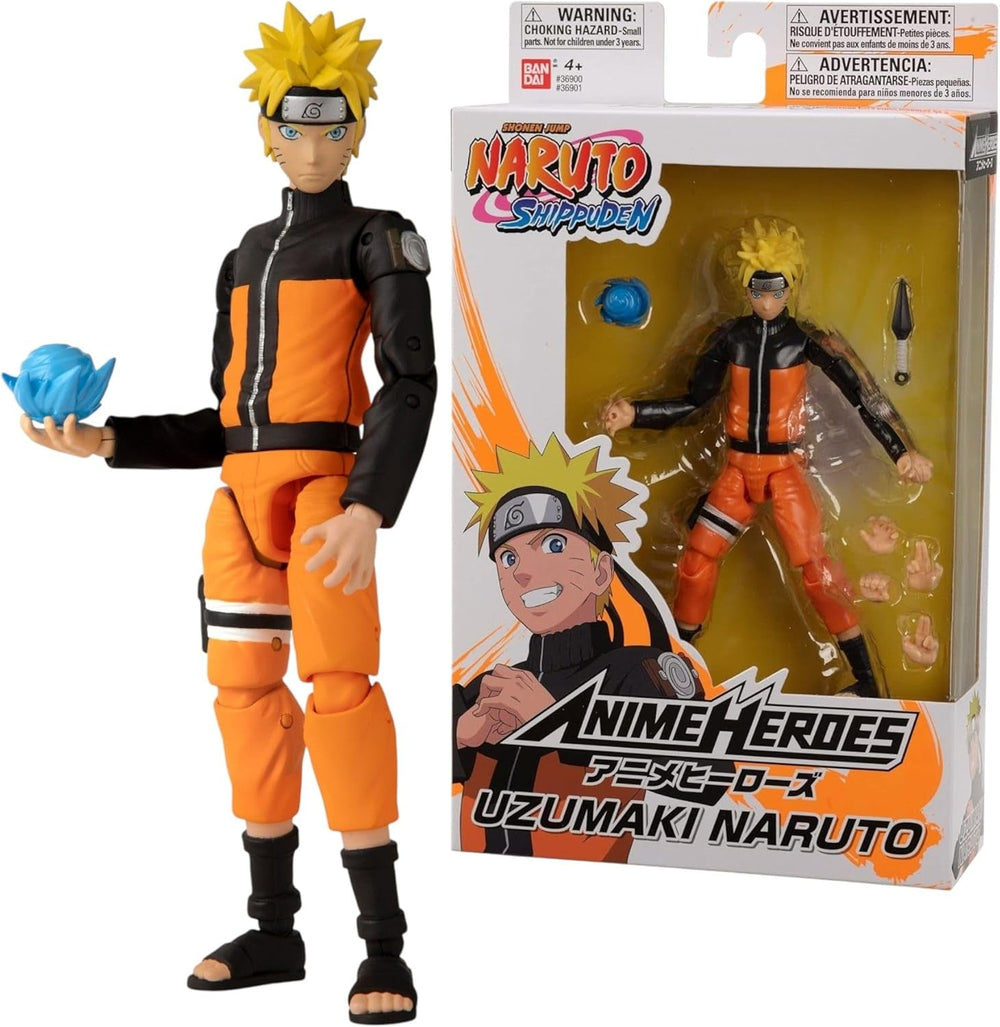 Bandai - Anime Heroes - Naruto Shippuden - Anime Hero Figures 17 Cm - Kakashi Hatake - Licență oficială - Figura articulată Kakashi - 36903 Action figures Naty Shop Naruto