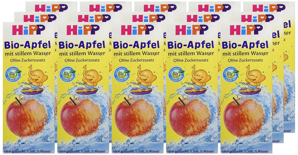 Succo di mela biologico Hipp con acqua naturale, confezione da 15 (15 x 200 ml) Mamma e Bambino Naty Shop