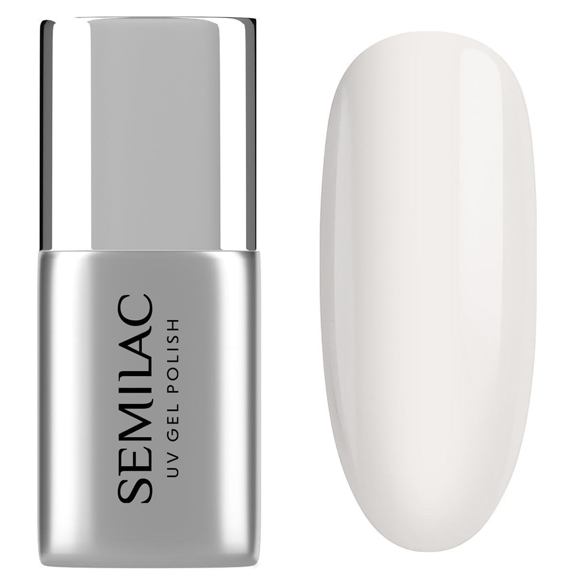Semilac Top Coat Smalto per Unghie 7ml, Innovativo, UV/LED, Smalto Ibrido, Finitura Lucida, Protegge, Trasparente