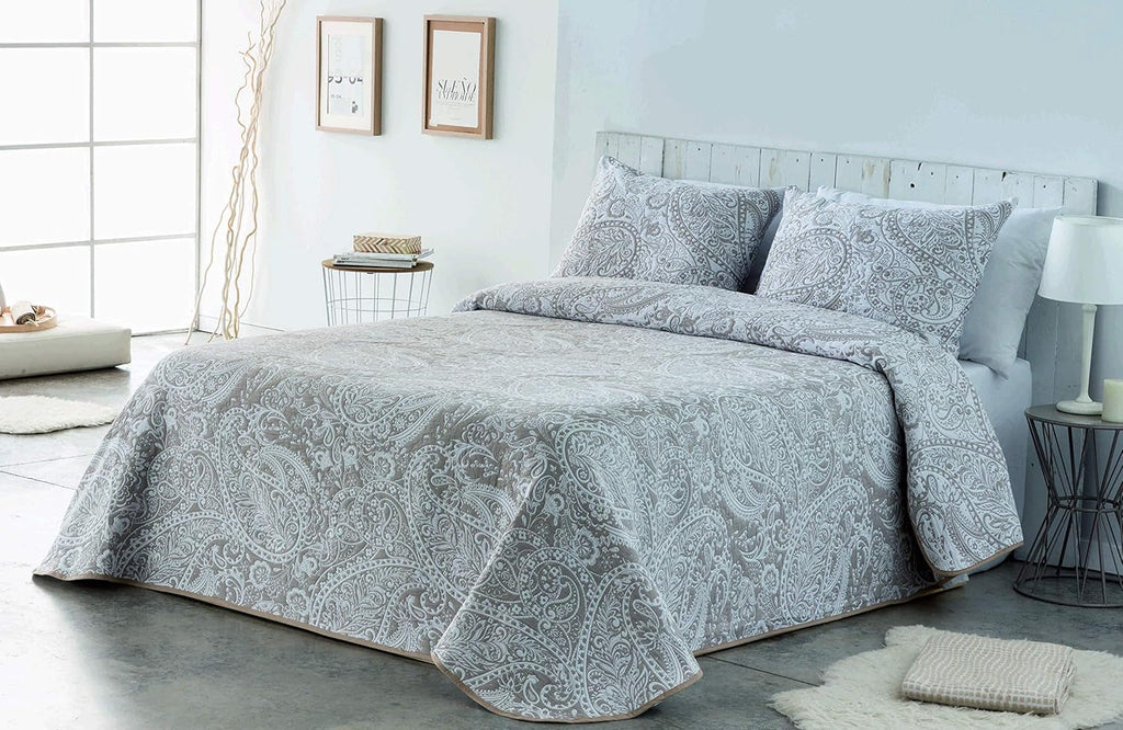 VIALMAN Cuvertură ușoară Sofia 29, Bumbac Poliester, Maro, Cama 135: 230 X 270 Cm Paturi si Cuverturi Besuche den VIALMAN-Store Taupe 180 X 190 Cm