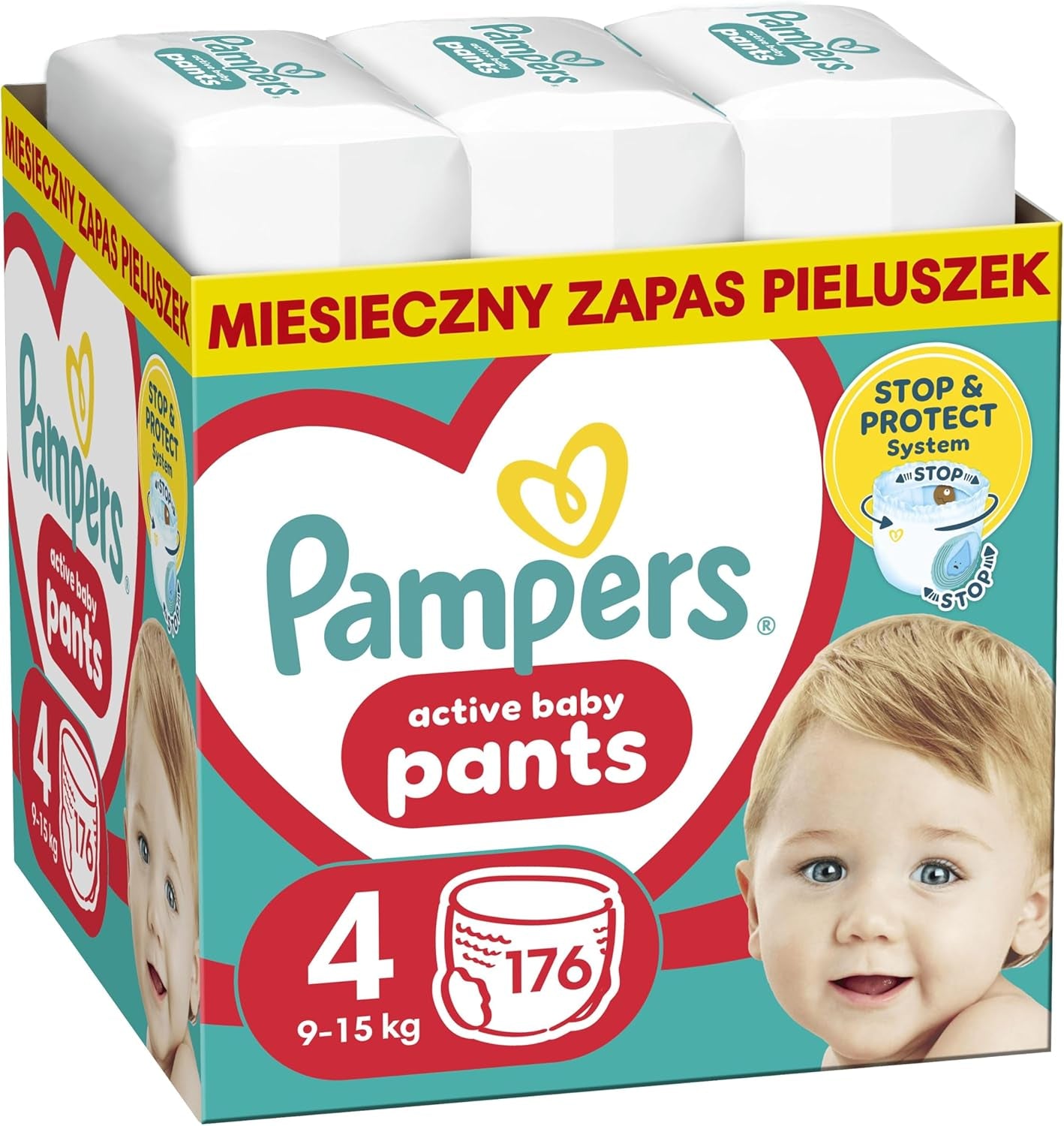 Pampers (vecchia versione), pantaloni ragazzi/ragazze 4 176 pz.
