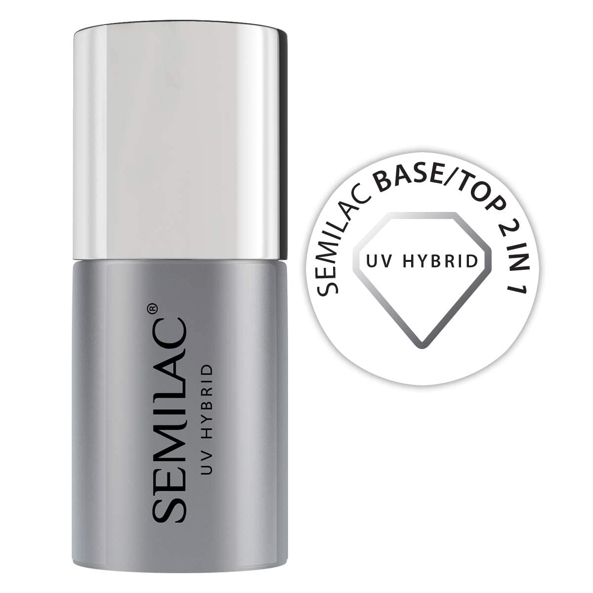 Base smalto UV Semilac Pure & Clean 7ml – Base ibrida autolivellante per unghie sensibili
