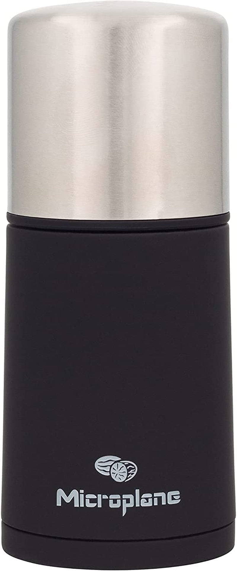 Macinaspezie Microplane Nero per Noce Moscata, Cannella, Fave Tonka, Pepe Lungo e Altre Spezie Secche Macina e Affetta Naty Shop Acciaio Inossidabile Singolo