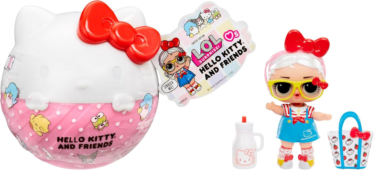 LOL. Sorpresa! Ama Hello Kitty e i suoi amici - 1 bambola con 7 sorprese, selezione casuale, 8 bambini da collezionare, regalo per bambini dai 4 anni in su, titolo predefinito di Pink Dolls Naty Shop