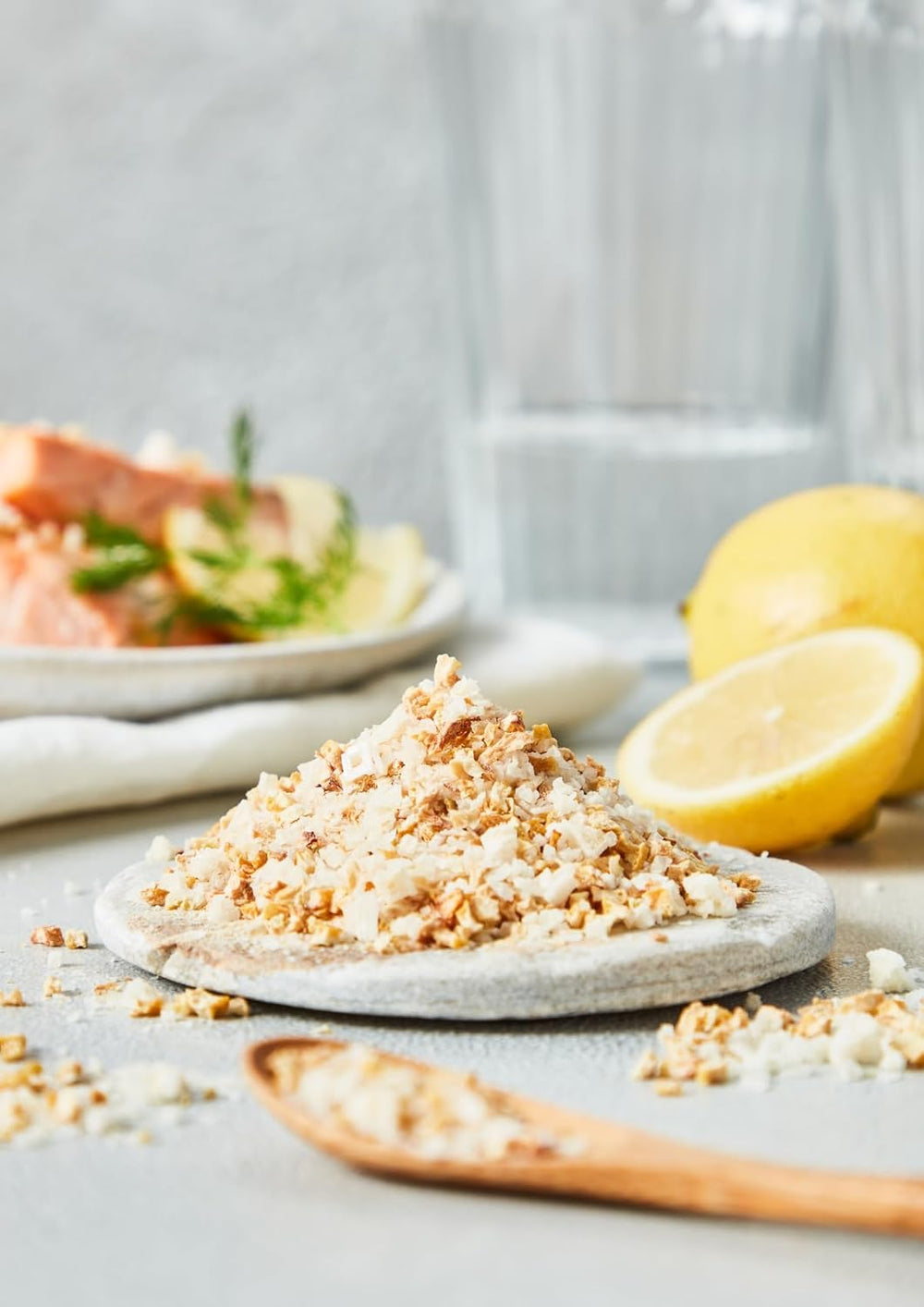 Fuchs Gewürze - Citronensalz | Toppingsalz mit Pyramidenflocken & Zitrone | Verfeinerung croccante per pesce e gemme | Sale al limone in qualità Premium | 60 g nel wiederverschließbaren Gewürzglas