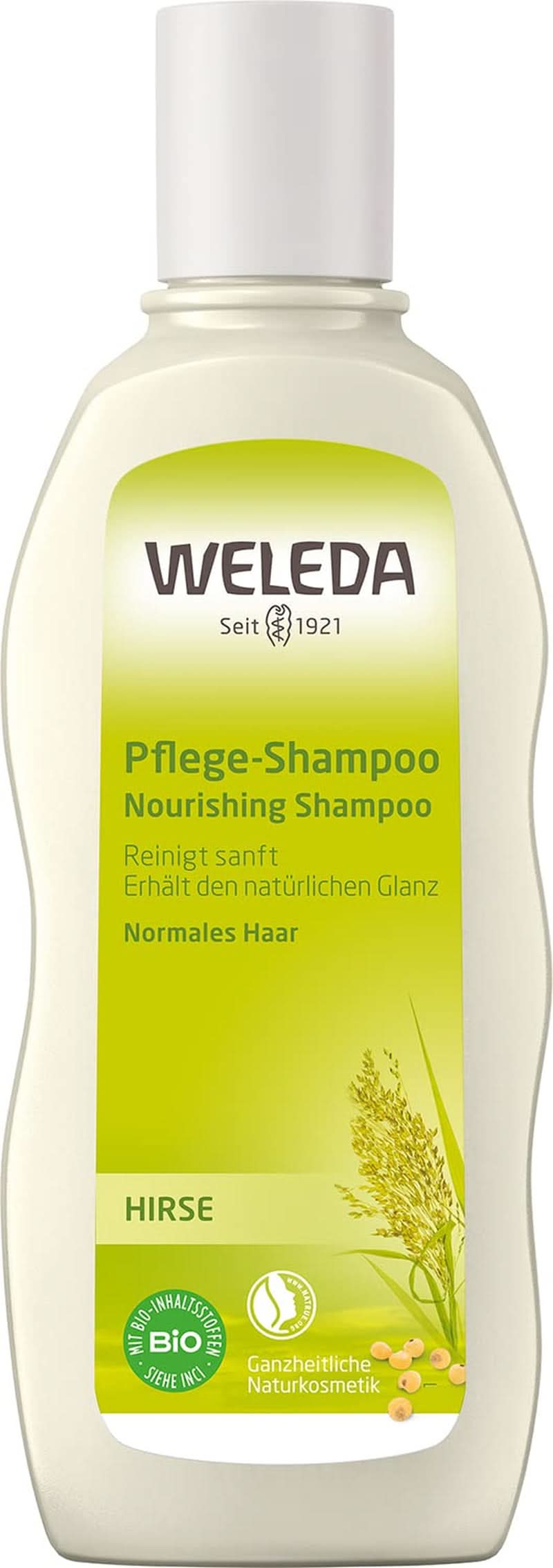 WELEDA Shampoo curativo al miglio biologico, pulizia delicata, 190 ml Doccia e bagno Naty Shop 190 ml Shampoo per la cura