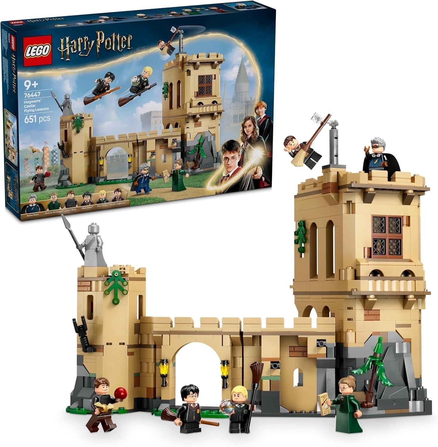 Castello di Hogwarts LEGO Harry Potter: Lezioni di volo Adventure Playset con 6 minifigure da collezione, tra cui Draco Malfoy e la Professoressa McGonagall, Set di giochi di ruolo per ragazzi e ragazze 9 anni 76447 Set di costruzione Besuche den LEGO-Store Titolo predefinito