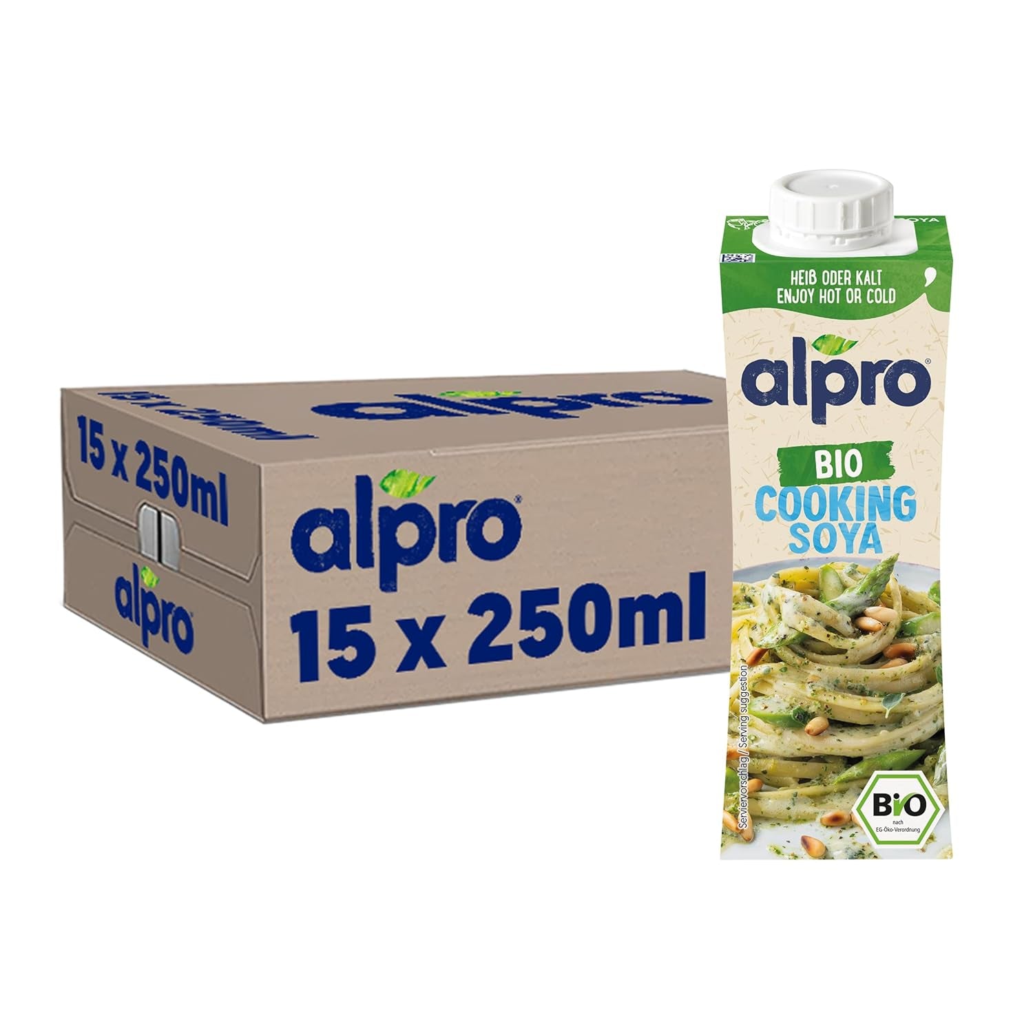 Alpro Bio Cooking Soia – Crema Koch Bio Vegana – 15 x 250 ml