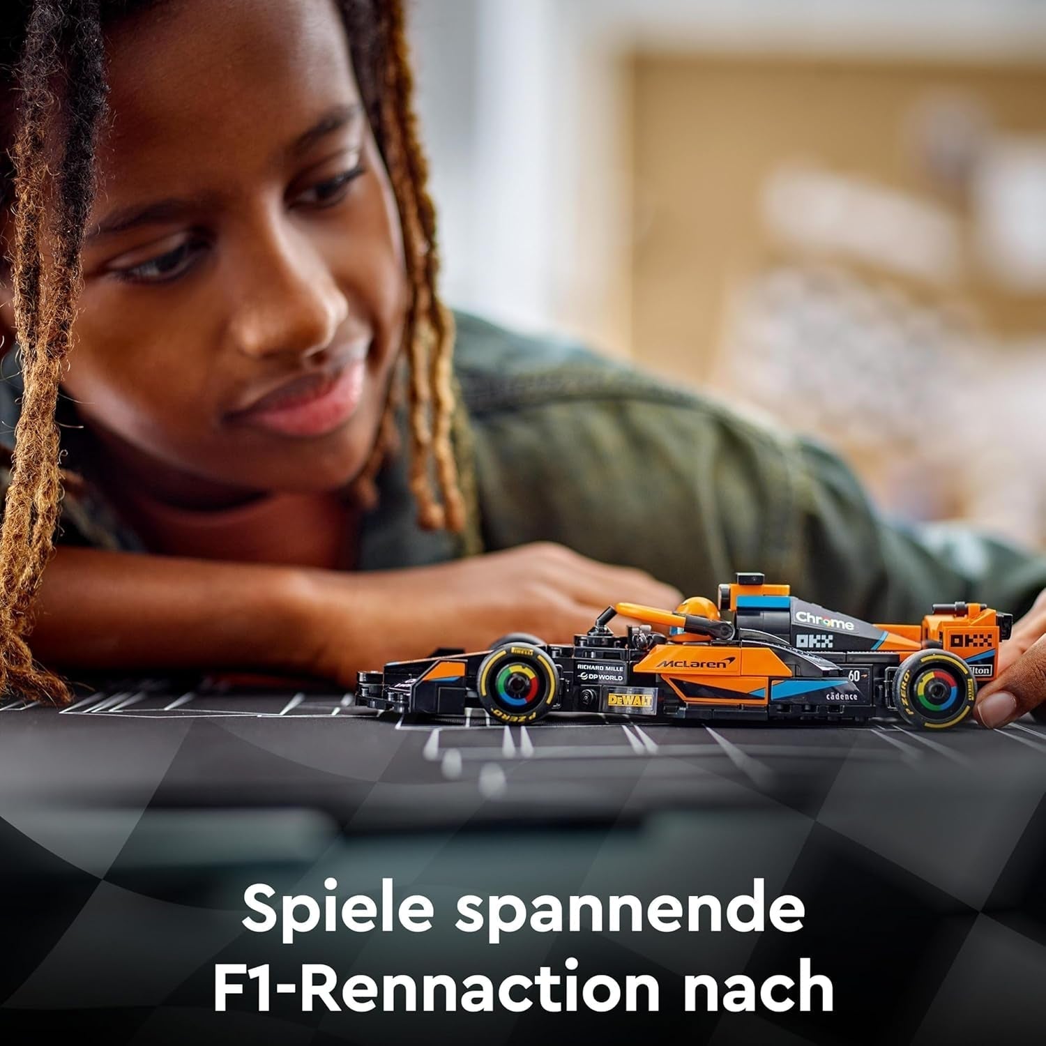 LEGO Speed Champions Mclaren Auto da corsa di Formula 1 2023, Giocattolo per ragazzi e ragazze di 9+ anni che amano giocare in modo indipendente, Modello di veicolo costruibile, Decorazione per la cameretta dei bambini 76919 Set di costruzione Besuche den LEGO-Store