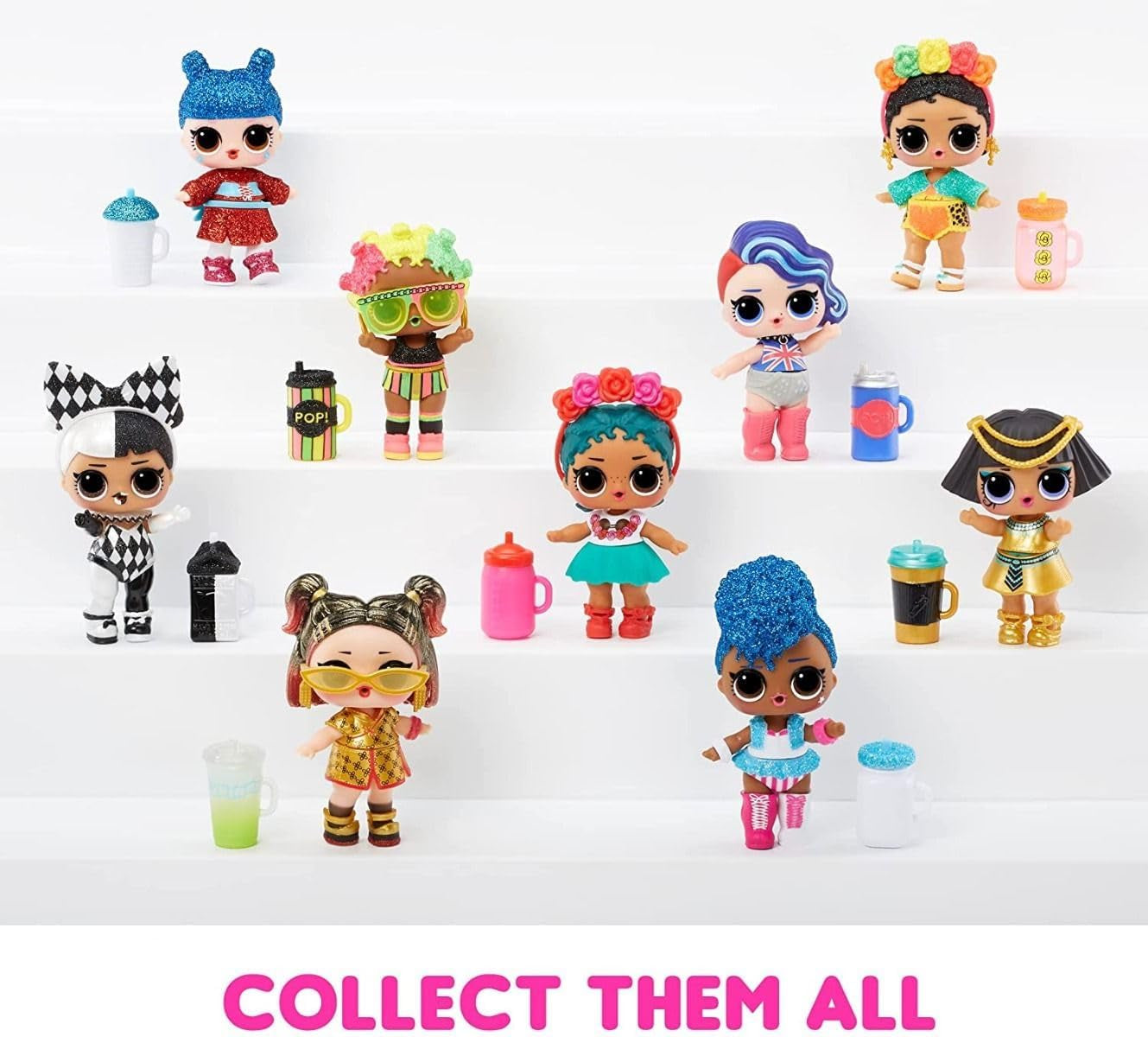 LOL Surprise! World Travel Tots - Păpușă la modă cu 8 surprize - Mesaj secret, modă, accesorii și multe altele - Colecționabilă, sortiment aleatoriu - Cadou pentru copii cu vârsta de 4 ani și peste